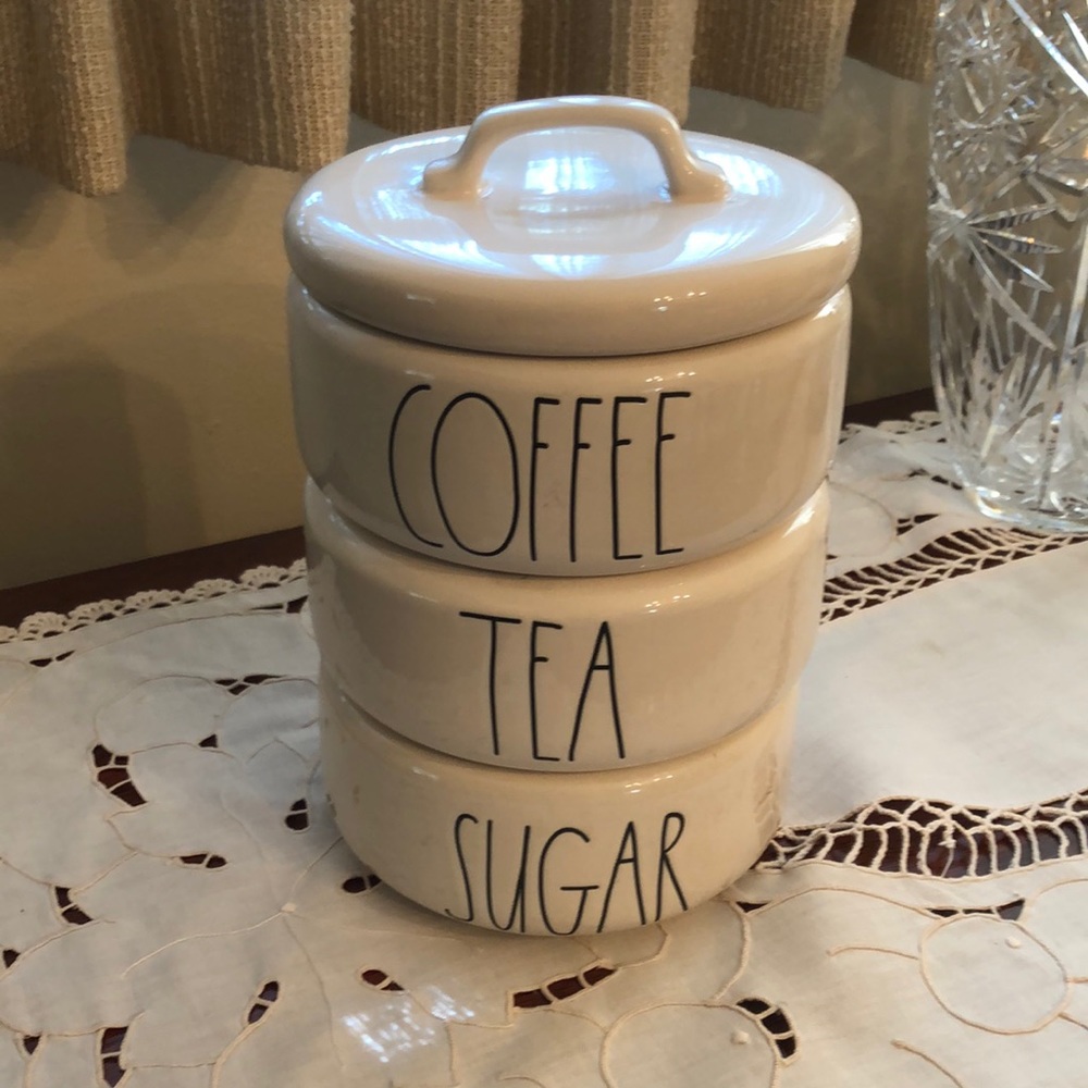 Rae Dunn Coffee Tea Sugar Container New!